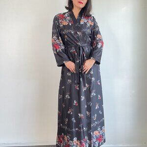 Vintage JUDY GAIL Montréal 70's Floral Robe - Size M/L
